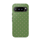 Matcha Green & Pink Polka Dot Phone Case
