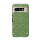 Matcha Green & Pink Polka Dot Phone Case