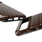 Choco Brown & Pale Yellow Polka Dot Phone Case