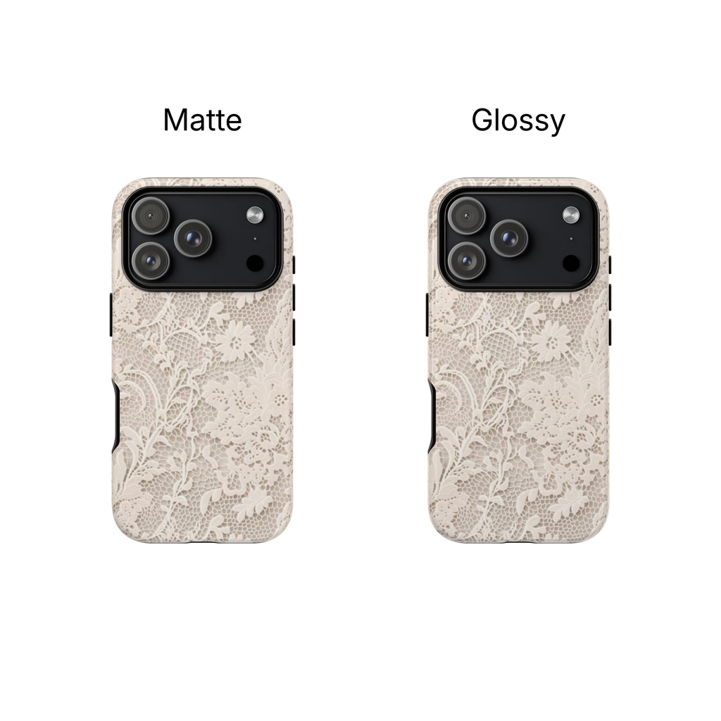 White Lace Phone Case