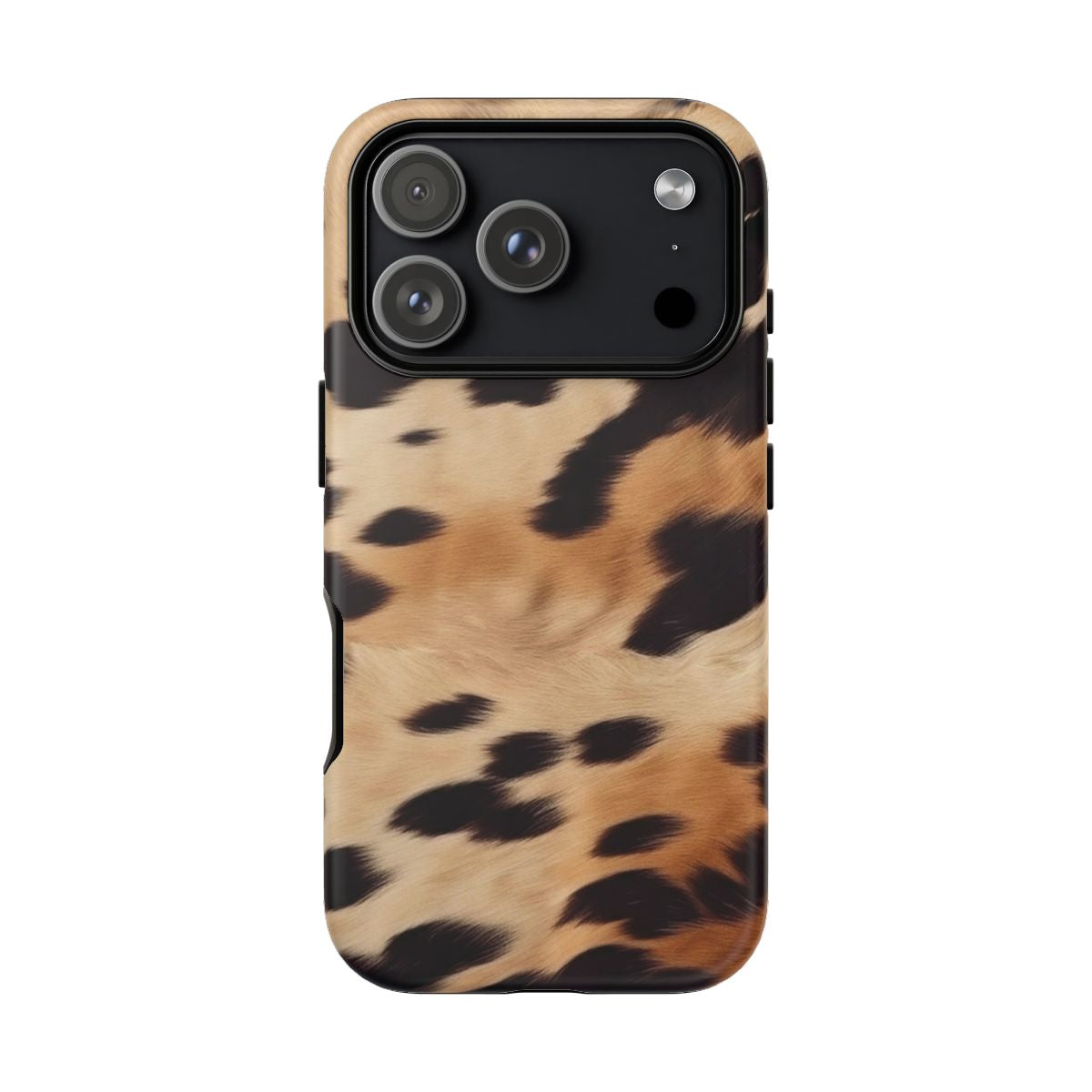 Tan Cow Print Phone Case