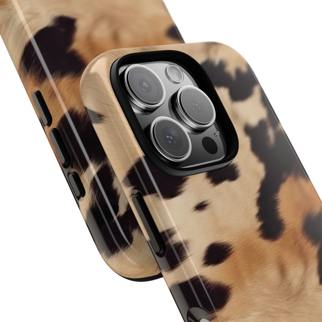 Tan Cow Print Phone Case