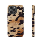 Tan Cow Print Phone Case