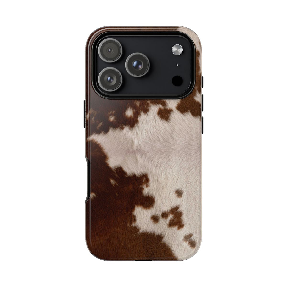 Cream Cow Print Phone Case