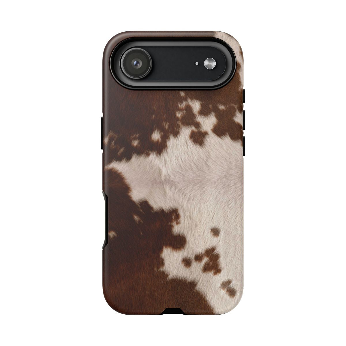 Cream Cow Print Phone Case