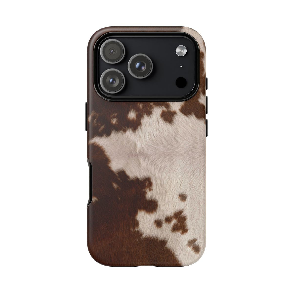 Cream Cow Print Phone Case