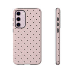 Baby Pink & Black Polka Dot Phone Case