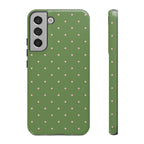 Matcha Green & Pink Polka Dot Phone Case
