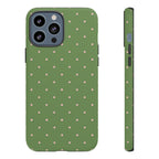 Matcha Green & Pink Polka Dot Phone Case