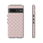 Baby Pink & Black Polka Dot Phone Case